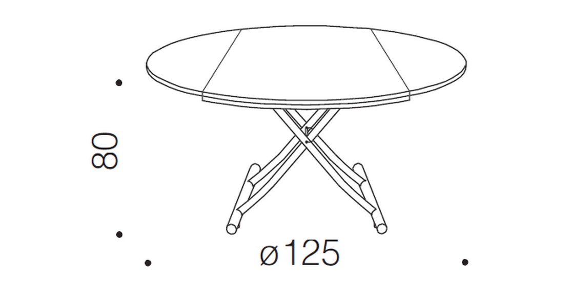 Table à hauteur variable Globe