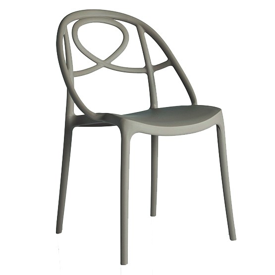 Chaise design ETOILE par Green, Beige Tourterelle